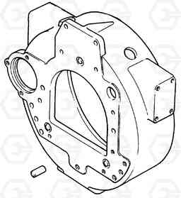 9110 FLYWHEEL HOUSING HDF35/45A, Hyundai