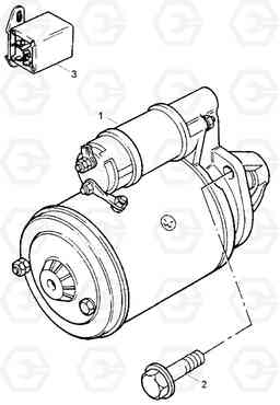 9130 STARTER MOTOR HDF35/45A, Hyundai