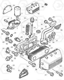 9170 LUB OIL FILTER & OIL COOLER HDF35/45A, Hyundai