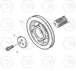 9180 CRANK PULLEY HDF35/45A, Hyundai