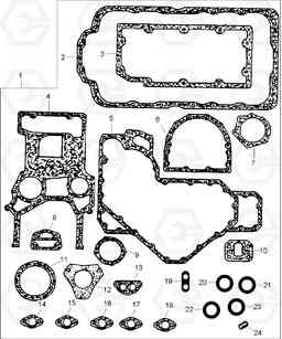 9390 JOINTS & GASKETS-BOTTOM SERVICE KIT HDF35/45A, Hyundai