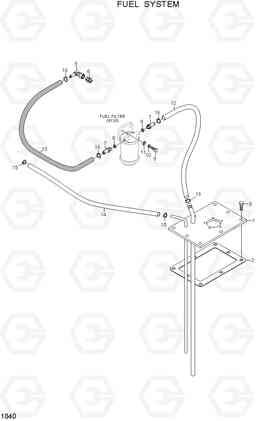 1040 FUEL SYSTEM HDF35/45AII, Hyundai