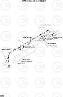 2050 DASH BOARD HARNESS HDF35/45AII, Hyundai