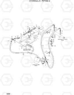 3050 HYDRAULIC PIPING 2 HDF35/45AII, Hyundai