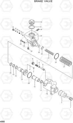 4060 BRAKE VALVE HDF35/45AII, Hyundai