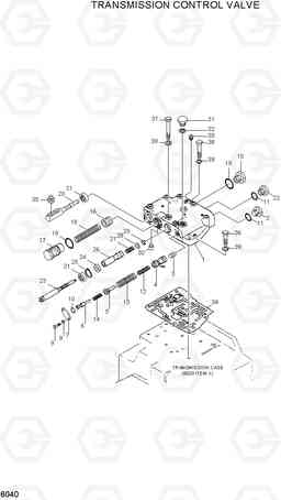 6040 TRANSMISSION CONTROL VALVE HDF35/45AII, Hyundai