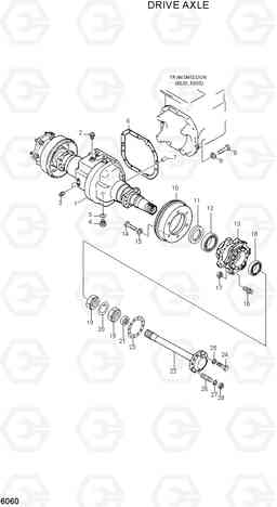 6060 DRIVE AXLE HDF35/45AII, Hyundai