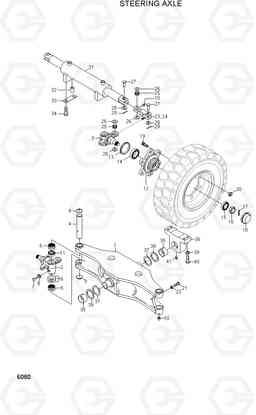 6080 STEERING AXLE HDF35/45AII, Hyundai