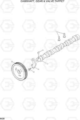 9030 CAMSHAFT, GEAR & VALVE TAPPET HDF35/45AII, Hyundai