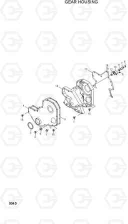 9040 GEAR HOUSING HDF35/45AII, Hyundai