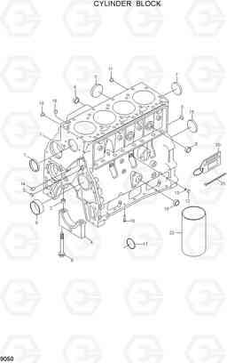 9050 CYLINDER BLOCK HDF35/45AII, Hyundai