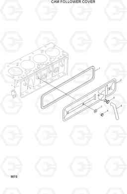 9070 CAM FOLLOWER COVER HDF35/45AII, Hyundai