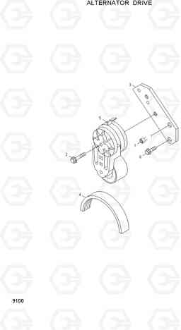 9100 ALTERNATOR DRIVE HDF35/45AII, Hyundai