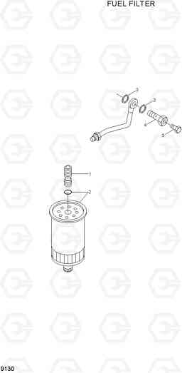 9130 FUEL FILTER HDF35/45AII, Hyundai