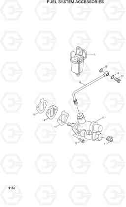 9150 FUEL SYSTEM ACCESSORIES HDF35/45AII, Hyundai