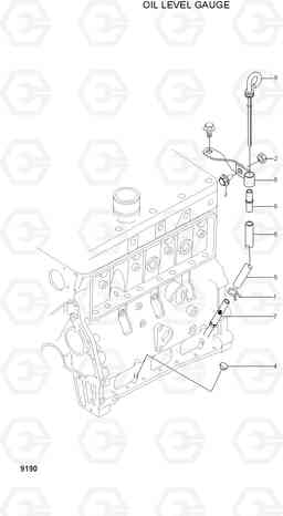 9190 OIL LEVEL GAUGE HDF35/45AII, Hyundai