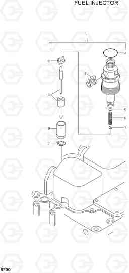 9230 FUEL INJECTOR HDF35/45AII, Hyundai