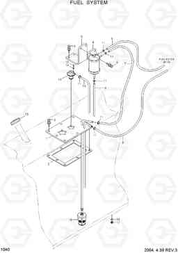 1040 FUEL SYSTEM HDF50/70III, Hyundai