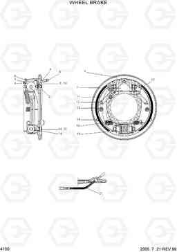 4150 WHEEL BRAKE HDF50/70III, Hyundai