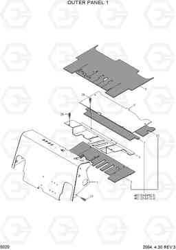 5020 OUTER PANEL 1 HDF50/70III, Hyundai