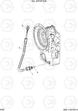 6160 OIL DIPSTICK HDF50/70III, Hyundai