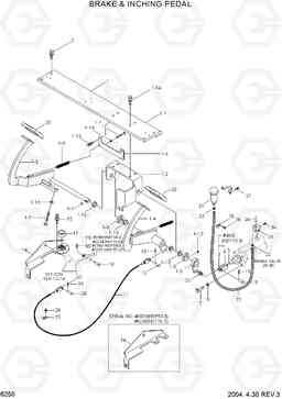 6250 BRAKE & INCHING PEDAL HDF50/70III, Hyundai