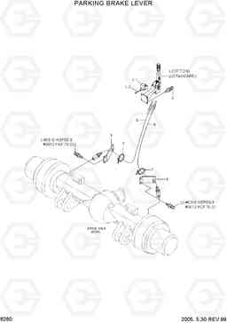 6260 PARKING BRAKE LEVER HDF50/70III, Hyundai