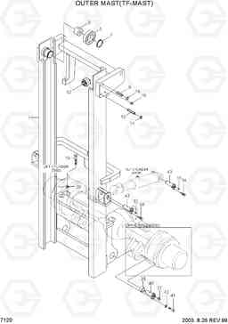 7120 OUTER MAST(TF-MAST) HDF50/70III, Hyundai