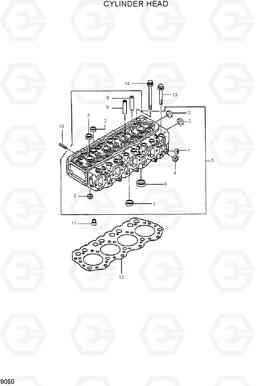 9050 CYLINDER HEAD HDF50/70III, Hyundai