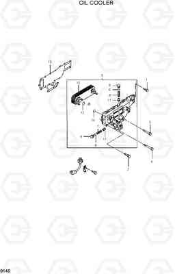 9140 OIL COOLER HDF50/70III, Hyundai