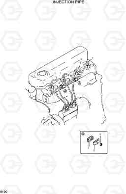 9190 INJECTION PIPE HDF50/70III, Hyundai