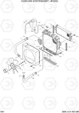 1041 COOLING SYSTEM(WET,-#1000) HDF50/70-7, Hyundai