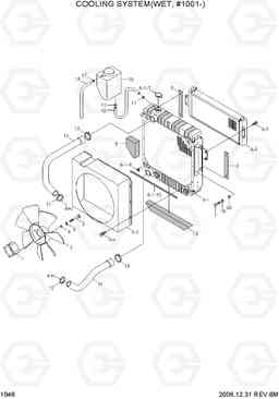 1046 COOLING SYSTEM(WET,#1001-) HDF50/70-7, Hyundai