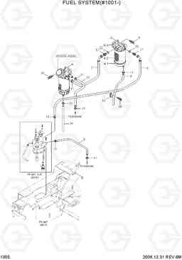 1055 FUEL SYSTEM(#1001-) HDF50/70-7, Hyundai