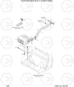 1061 HEATER(CABIN BUILT IN SECTIONS) HDF50/70-7, Hyundai