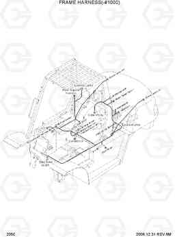 2050 FRAME HARNESS(-#1000) HDF50/70-7, Hyundai