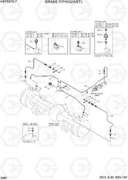 3081 BRAKE PIPING(WET) HDF50/70-7, Hyundai