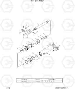 3B10 TILT CYLINDER HDF50/70-7, Hyundai