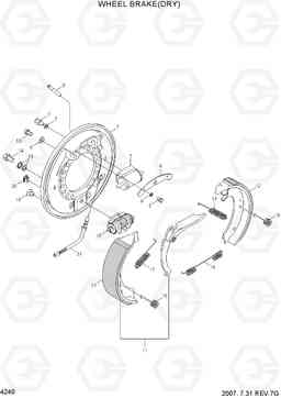 4240 WHEEL BRAKE(DRY) HDF50/70-7, Hyundai
