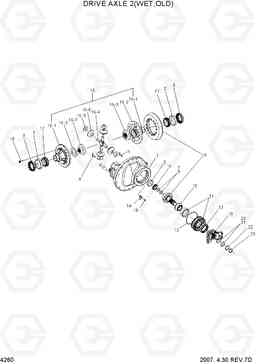 4260 DRIVE AXLE 2(WET,OLD) HDF50/70-7, Hyundai