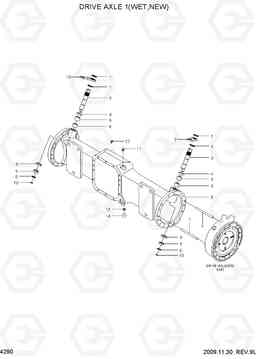 4290 DRIVE AXLE 1(WET,NEW) HDF50/70-7, Hyundai