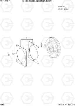 4310 ENGINE CONNECTOR(NEW) HDF50/70-7, Hyundai