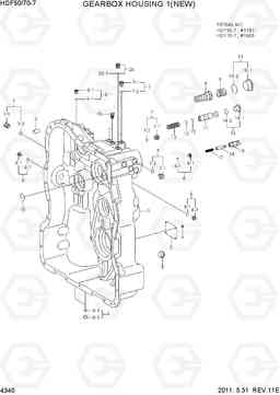 4340 GEARBOX HOUSING 1(NEW) HDF50/70-7, Hyundai