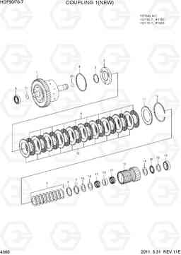 4360 COUPLING 1(NEW, 1 SPEED) HDF50/70-7, Hyundai