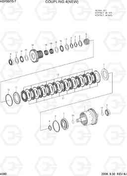 4390 COUPLING 4(NEW, FORWARD) HDF50/70-7, Hyundai