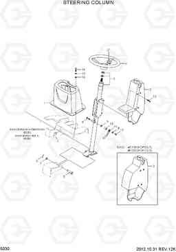 5030 STEERING COLUMN HDF50/70-7, Hyundai