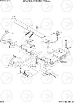 5040 BRAKE & INCHING PEDAL HDF50/70-7, Hyundai