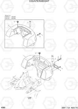 6080 COUNTERWEIGHT HDF50/70-7, Hyundai