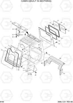 6100 CABIN 2(BUILT IN SECTIONS) HDF50/70-7, Hyundai