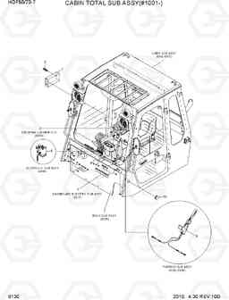 6130 CABIN TOTAL SUB ASSY(#1001-) HDF50/70-7, Hyundai